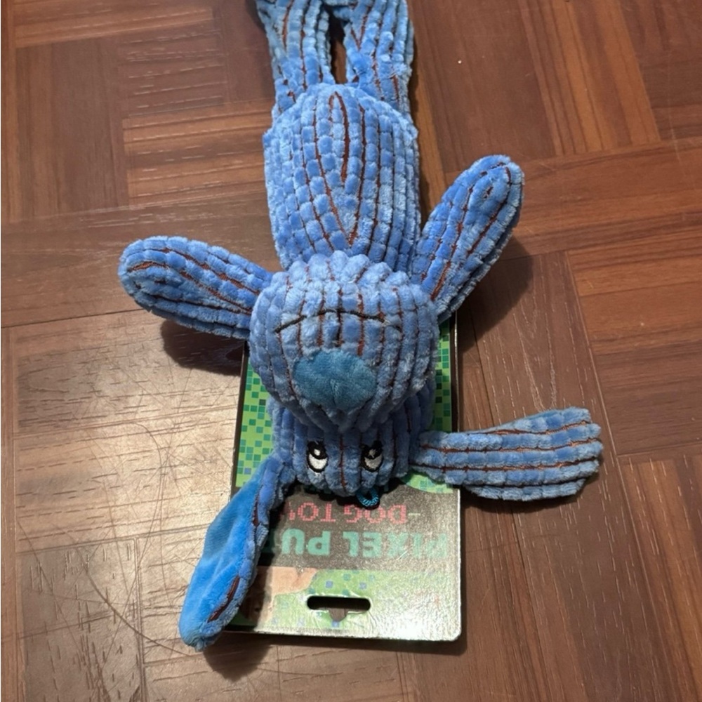 Blue Plush Dog Toy